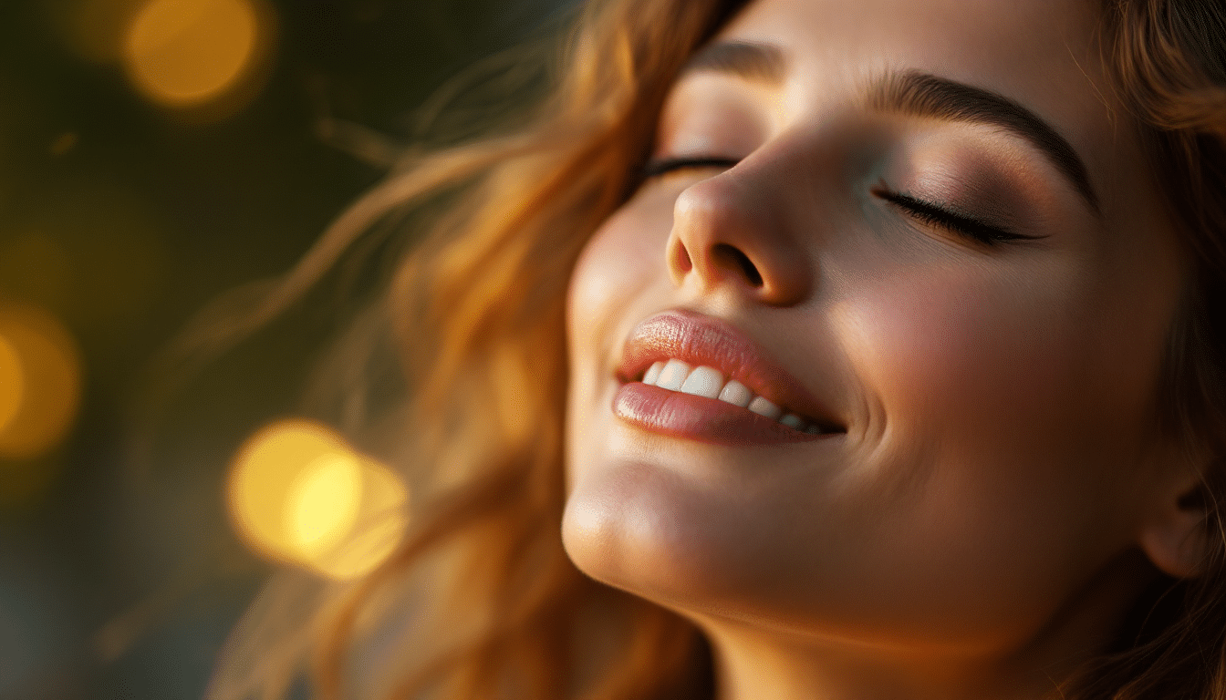 Une personne chantant dans un cadre naturel paisible, symbolisant le lien entre le chant vibratoire et la guérison intérieure.