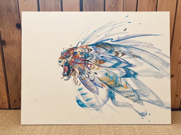 Peinture Vibratoire Puissance Lion Eleonore de Lardemelle
