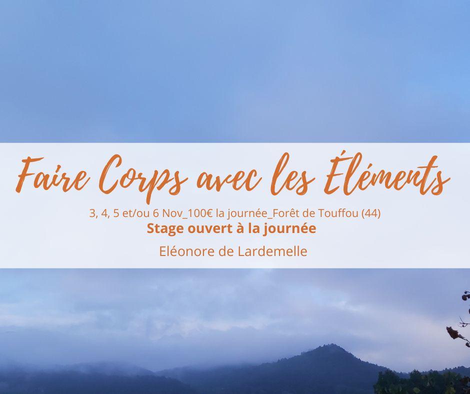 Eleonore de Lardemelle Corps Stage Soins Energetique